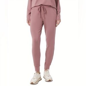 32 Degrees women's Supersoft fleece lightwiegh Joggers  - PLUM ROSE (2XL )